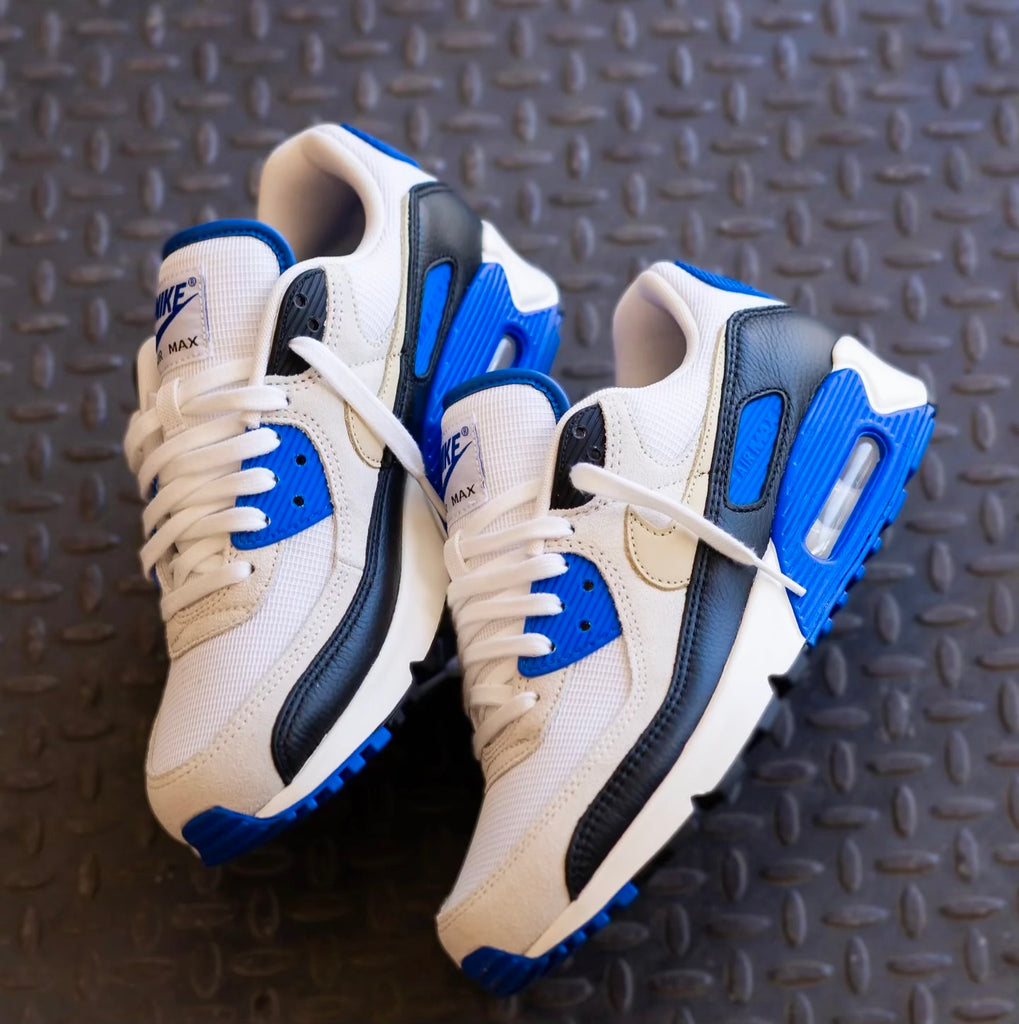 NIKE AIR MAX 90 WHITE BLACK ROYAL NUDE