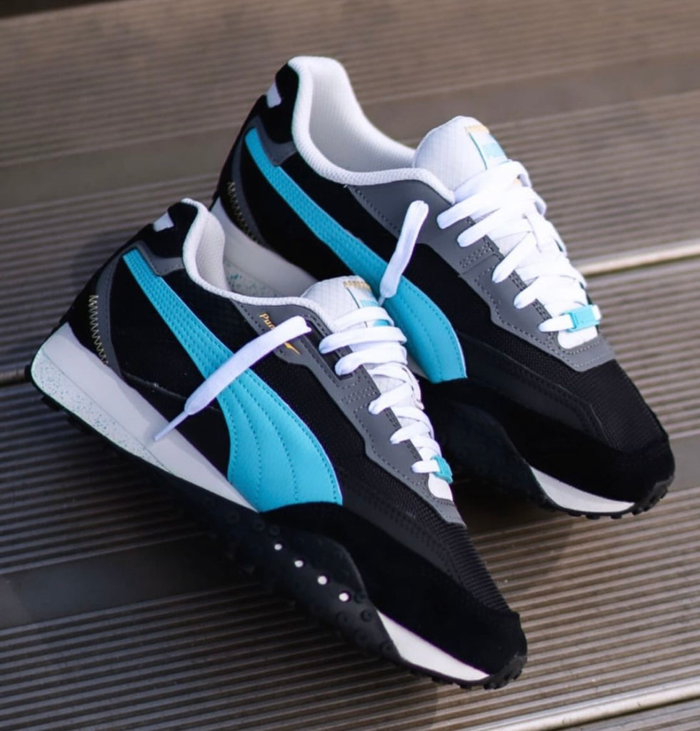 PUMA RIDER BUBBLE BLACK AQUA
