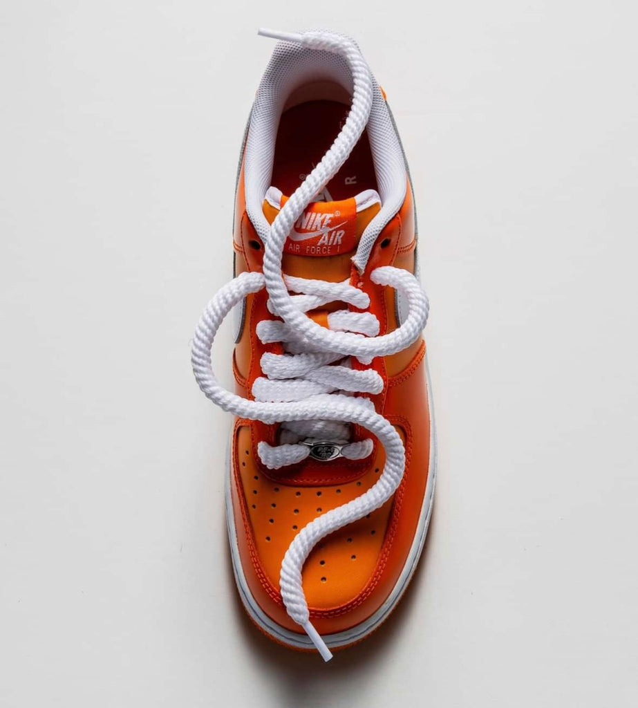 NIKE AIR FORCE 1 PATTEN LEATHER ORANGE WHITE